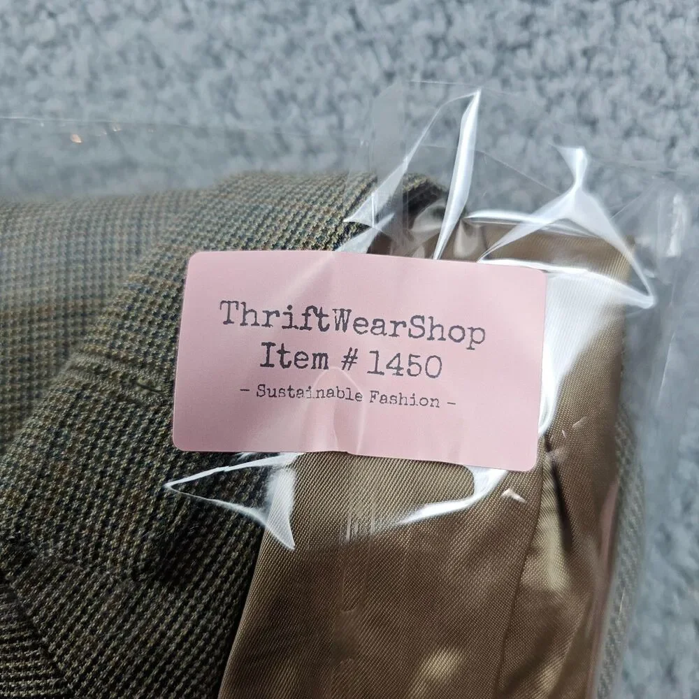 Ralph Ralph Lauren Blazer Jacket Mens 42L Tan Silk Wool Blend Sport Coat